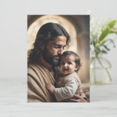 Jesus Kunst Einladung (Stehend Vorderseite)