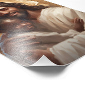 Jesus Kunst Fotodruck (Ecke)