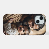 Jesus Kunst iPhone 15 Hülle (Rückseite (Horizontal))