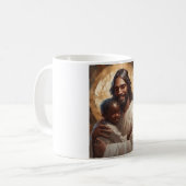 Jesus Kunst Kaffeetasse (Vorderseite Links)