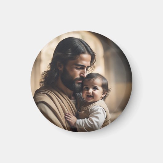 Jesus Kunst Magnet (Vorne)