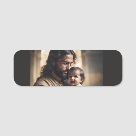 Jesus Kunst Namensschild (Vorderseite)