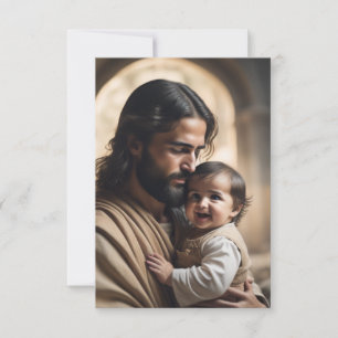 Jesus Kunst RSVP Karte