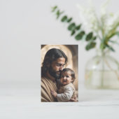 Jesus Kunst Visitenkarte (Stehend Vorderseite)