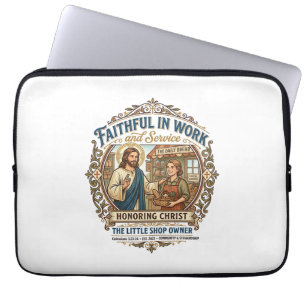 Jesus Kunstverkäufer Etsy Maker Shirt Glaube Basie Laptopschutzhülle