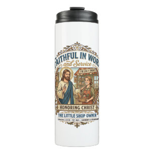 Jesus Kunstverkäufer Etsy Maker Shirt Glaube Basie Thermosbecher