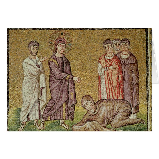 Jesus kuriert die Frau, die blutet (Vorderseite (Horizontal))