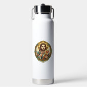 Jesus Küsschen Rot Herz Like Button Humor_1 Trinkflasche (Vorderseite)