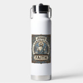 Jesus Laboratorium Label Glauben Jesus Laboratoriu Trinkflasche (Vorderseite)