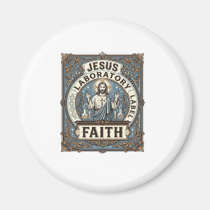 Jesus Laboretikett Glaube Jesus Laborchrist Magnet