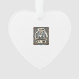 Jesus Laboretikett Glaube Jesus Laborchrist Ornament