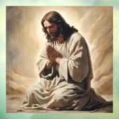 Jesus Lächeln Fensterklammer Fensteraufkleber (Blatt 3)