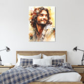 Jesus Lächeln Leinwand Print (Insitu (Schlafzimmer))