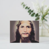 Jesus lächeln postkarte (Stehend Vorderseite)