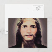 Jesus lächeln postkarte (Vorne/Hinten)