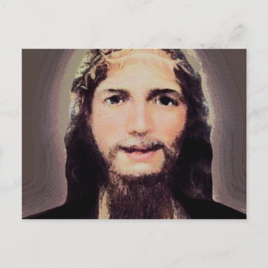 Jesus lächeln postkarte (Vorderseite)