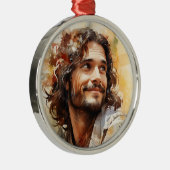 Jesus lächelnd Ornament Aus Metall (Rechts)