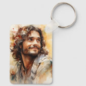 Jesus lächelnder Schlüsselanhänger (Rückseite)