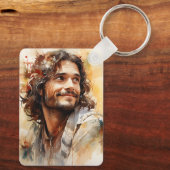 Jesus lächelnder Schlüsselanhänger (Rückseite)