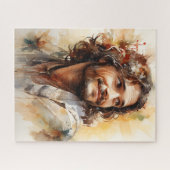 Jesus lächelndes Puzzle (Horizontal)