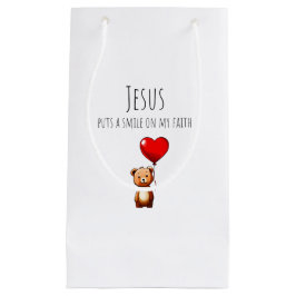 Jesus lächelt auf meine Faith-Geschenktasche Kleine Geschenktüte