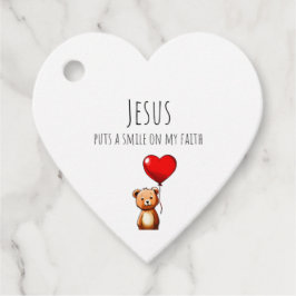 Jesus lächelt auf meinen Liebeszettel & Liebeszett Geschenkanhänger