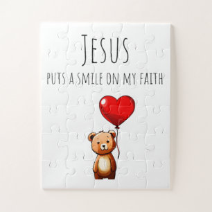 Jesus lächelt in mein Faith Jigsaw Puzzle