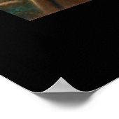 Jesus lächelt unter einem Himmlischen Himmel Poster (Ecke)