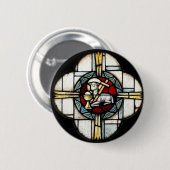 Jesus-Lamm des Gottes Button (Vorne & Hinten)