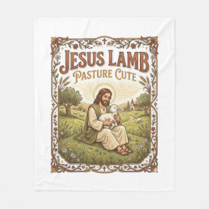 Jesus Lamm Weide Niedlich Jesus Lamm Weide Niedlic Fleecedecke