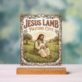 Jesus Lamm Weide Süß Jesus Lamm Weide Süß Ch Acrylschild (Neutral)