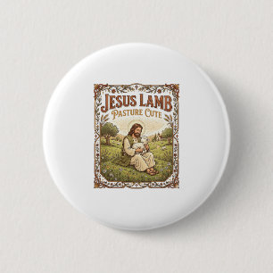Jesus Lamm Weide Süß Jesus Lamm Weide Süß Ch Button