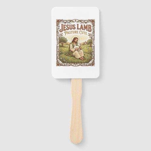 Jesus Lamm Weide Süß Jesus Lamm Weide Süß Ch Fächer (Vorderseite)