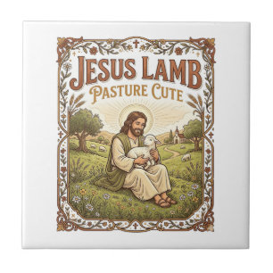 Jesus Lamm Weide Süß Jesus Lamm Weide Süß Ch Fliese