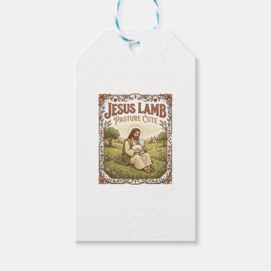 Jesus Lamm Weide Süß Jesus Lamm Weide Süß Ch Geschenkanhänger (Vorderseite)