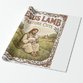 Jesus Lamm Weide Süß Jesus Lamm Weide Süß Ch Geschenkpapier (Ungerollt)