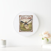 Jesus Lamm Weide Süß Jesus Lamm Weide Süß Ch Große Wanduhr (Zuhause)