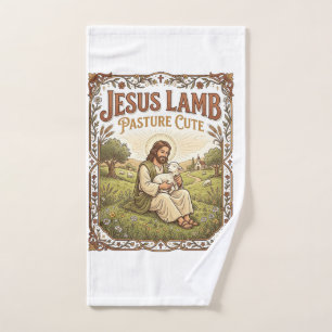 Jesus Lamm Weide Süß Jesus Lamm Weide Süß Ch Handtuch