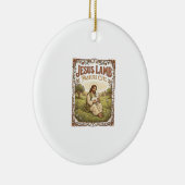 Jesus Lamm Weide Süß Jesus Lamm Weide Süß Ch Keramik Ornament (Rechts)
