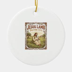 Jesus Lamm Weide Süß Jesus Lamm Weide Süß Ch Keramik Ornament