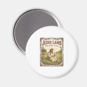 Jesus Lamm Weide Süß Jesus Lamm Weide Süß Ch Magnet (Vorderseite/Rückseite)