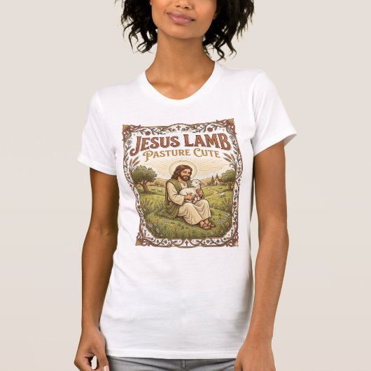 Jesus Lamm Weide Süß Jesus Lamm Weide Süß Ch T-Shirt (Vorderseite)