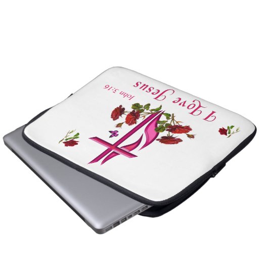 Jesus Laptopschutzhülle (Vorne Knopf)