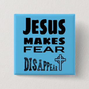 Jesus lässt Angst verschwinden Button