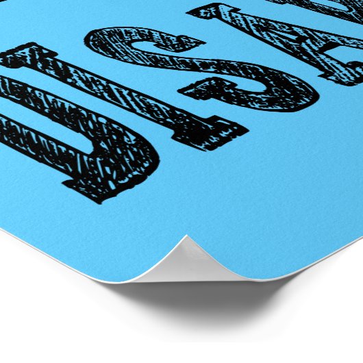 Jesus lässt Angst verschwinden Poster (Ecke)