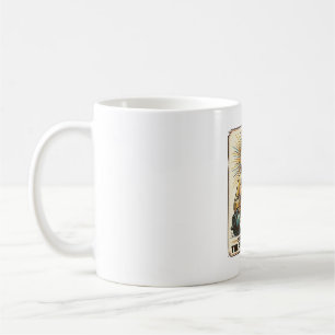 Jesus lässt schwere Hantel laut Gym Lunk Alarm fal Kaffeetasse