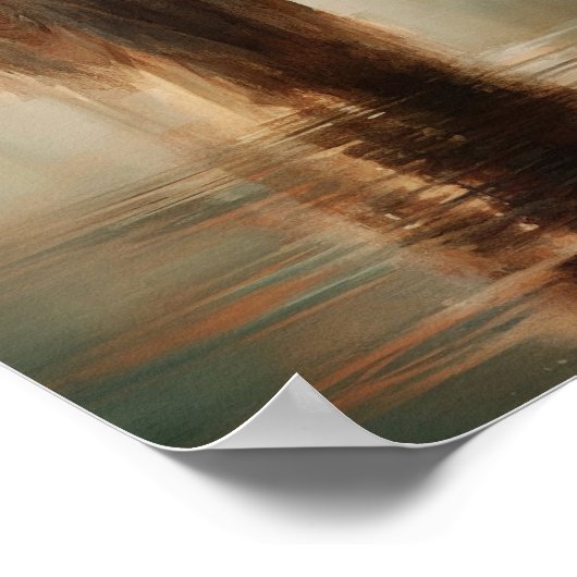 Jesus läuft auf dem Wasser - Bibel Verse Digital P Poster (Ecke)