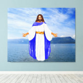 Jesus läuft auf dem Wasser Leinwanddruck (Insitu (Holzboden))
