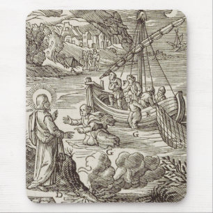 Jesus läuft auf dem Wasser Mousepad