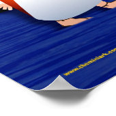 Jesus läuft auf dem Wasser Poster (Ecke)